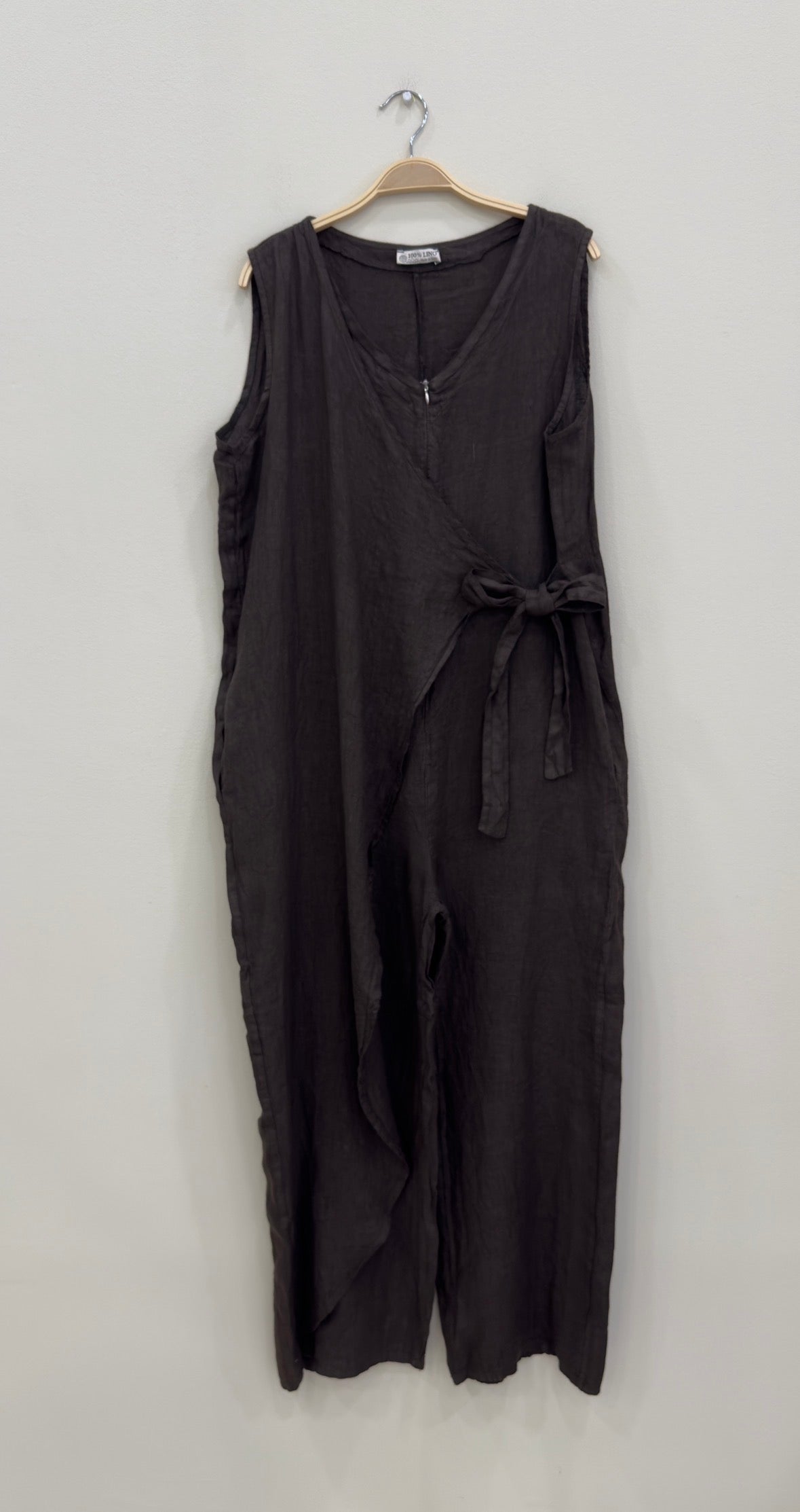 Linen cross over mono