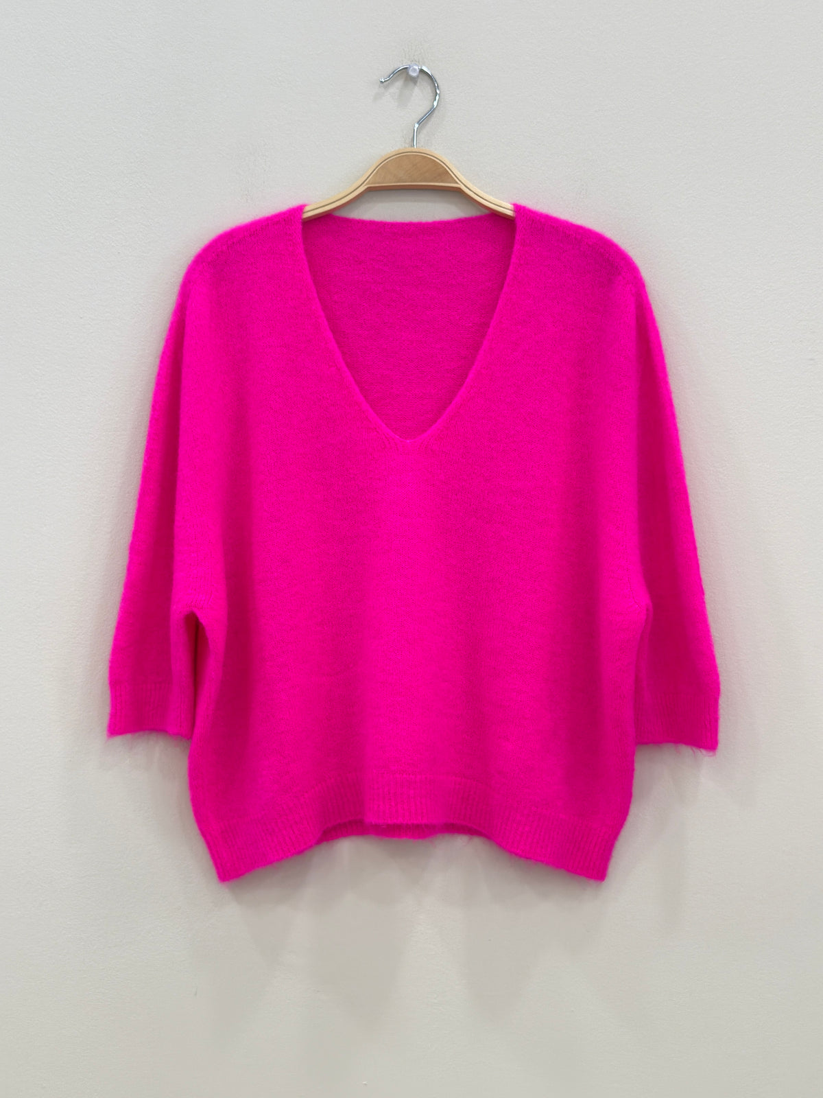 Relaxed V-Neck Knit | Alpaca Blend Jumper