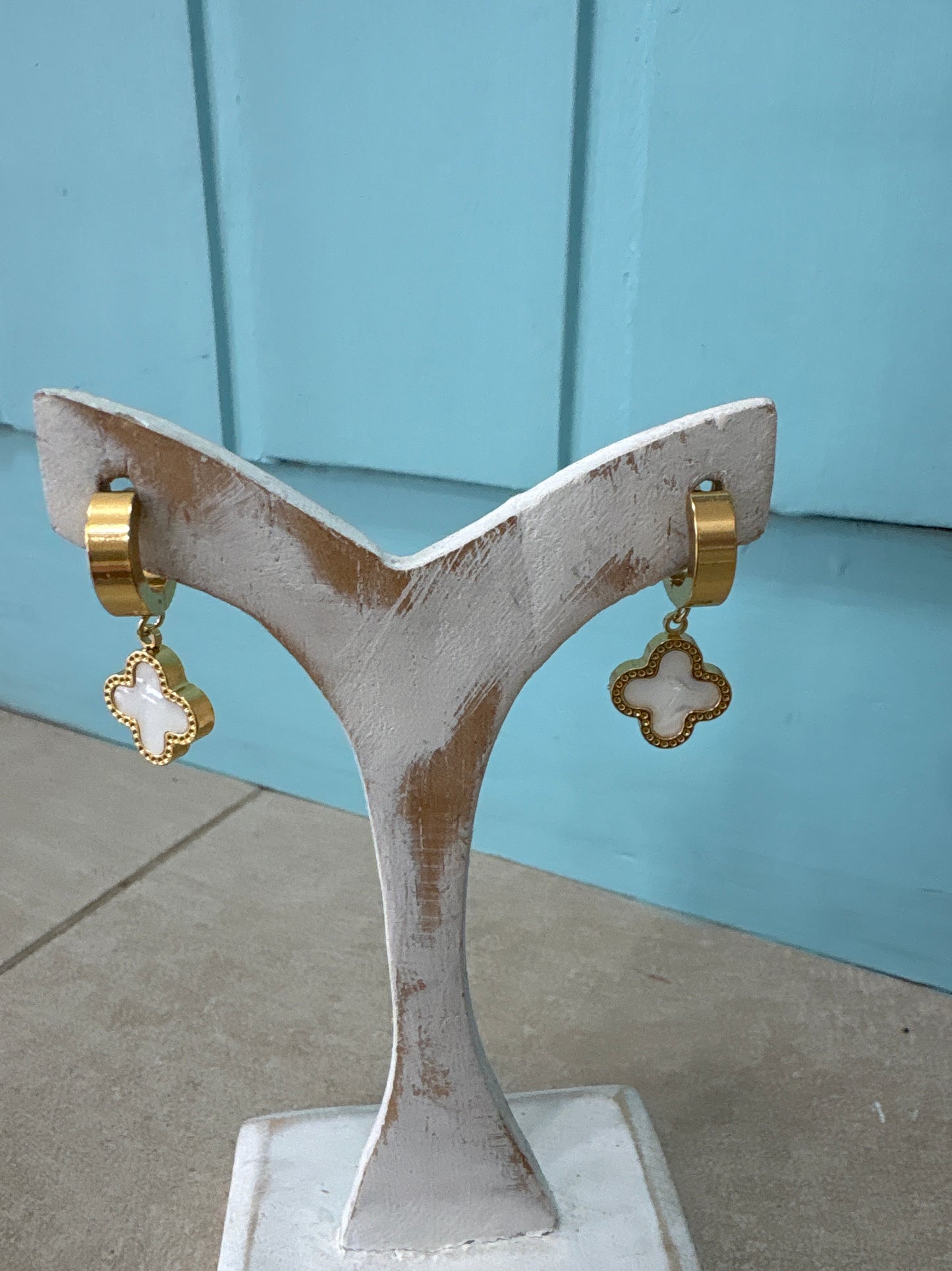 Clover Hoop Earrings