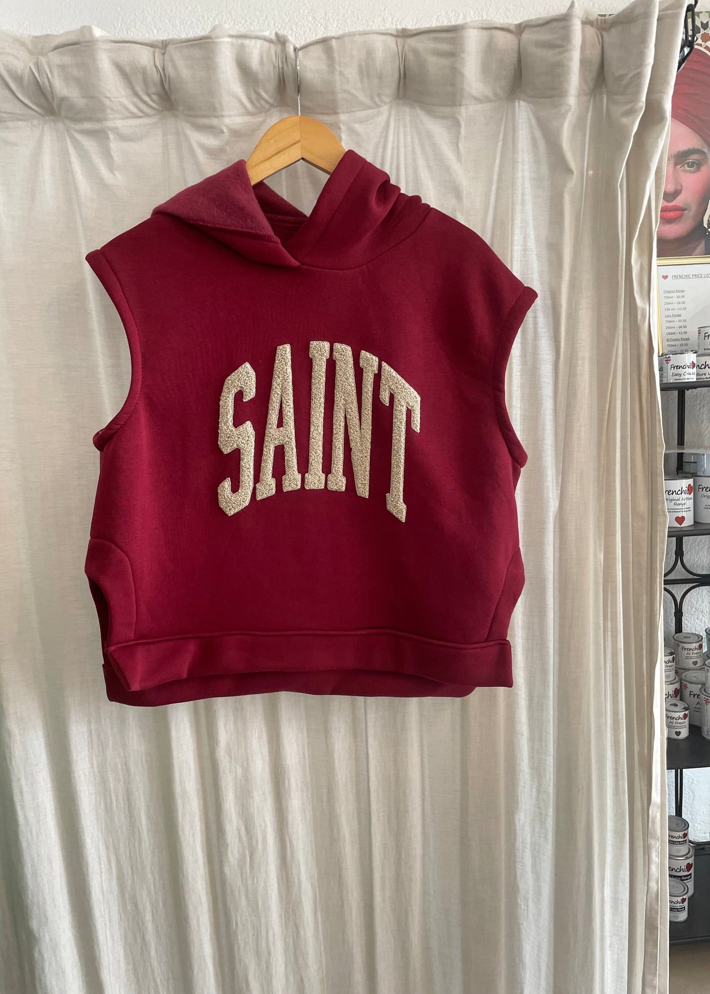 Sleeveless Saint Hoodie