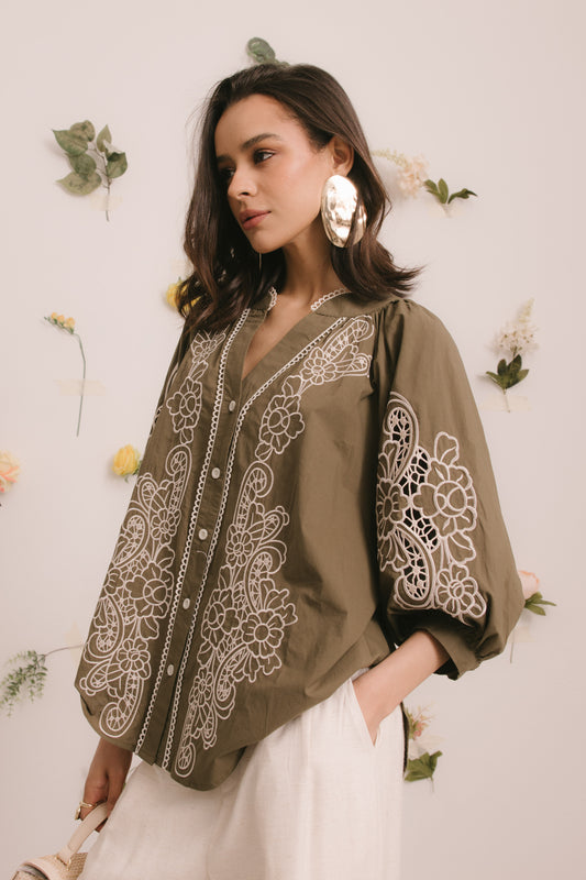 Embroidered Cotton Shirt