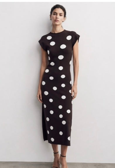 Polka Dot Midi Dress