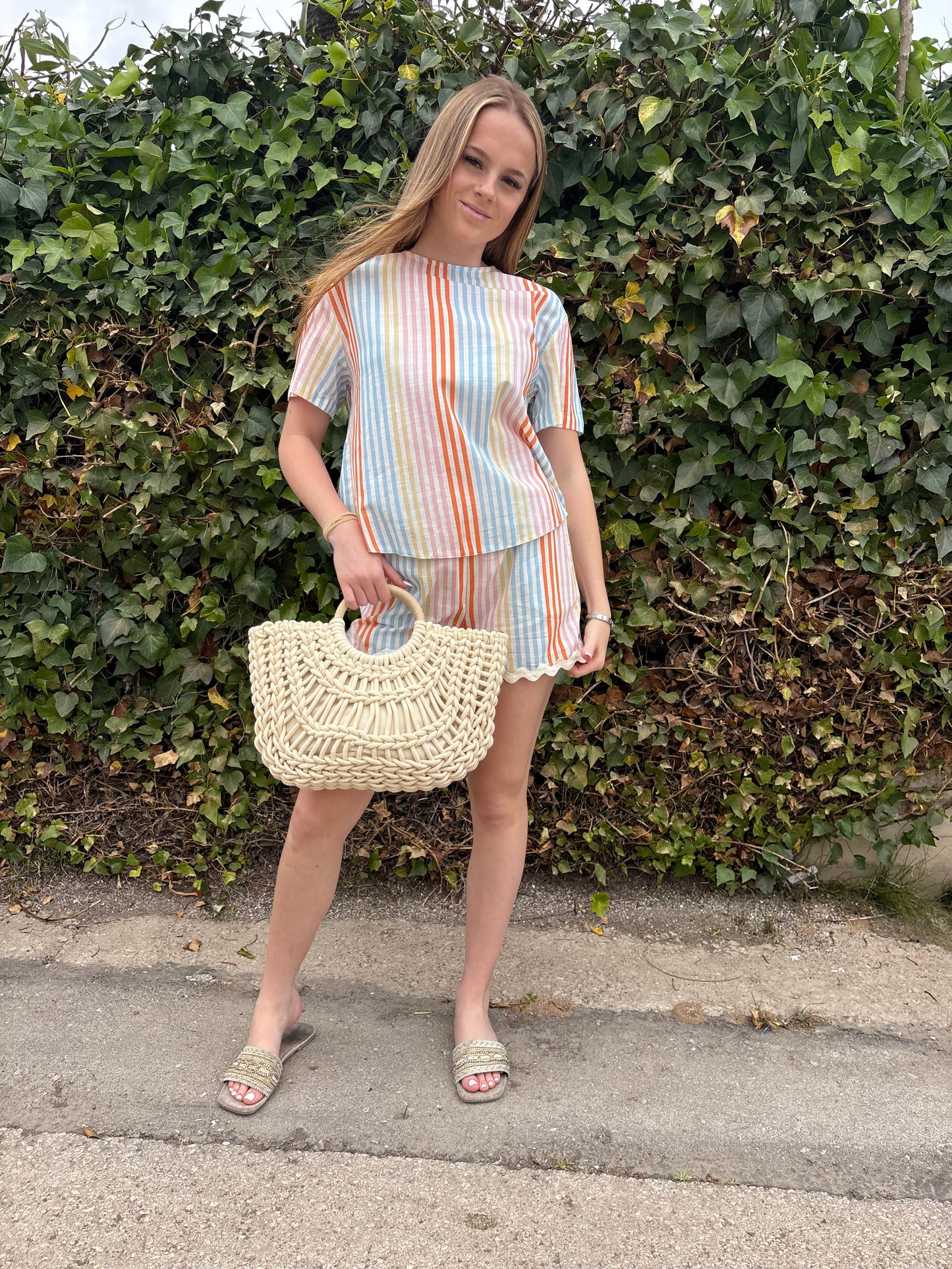 Stripes and waves shorts