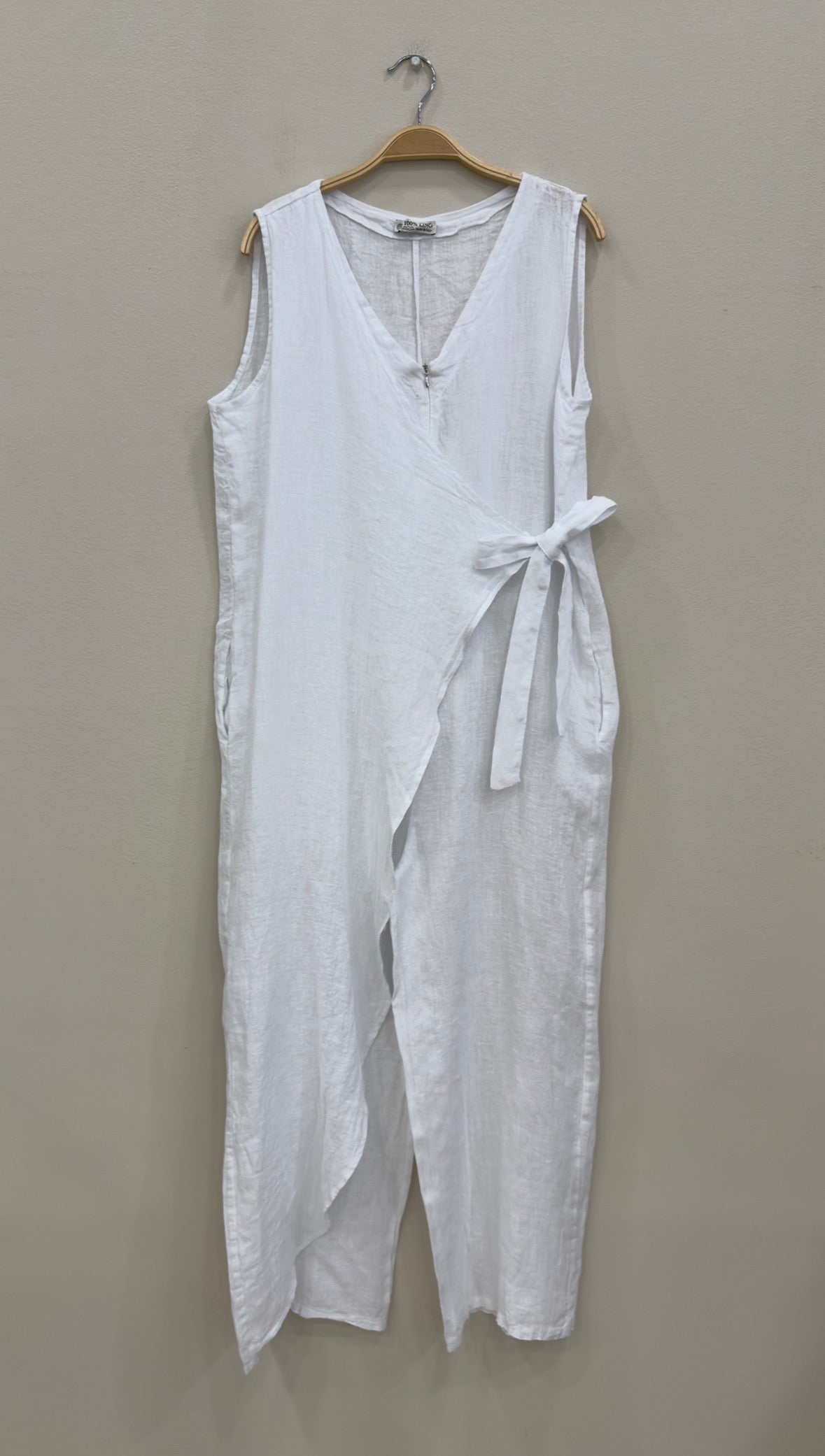 Linen cross over mono