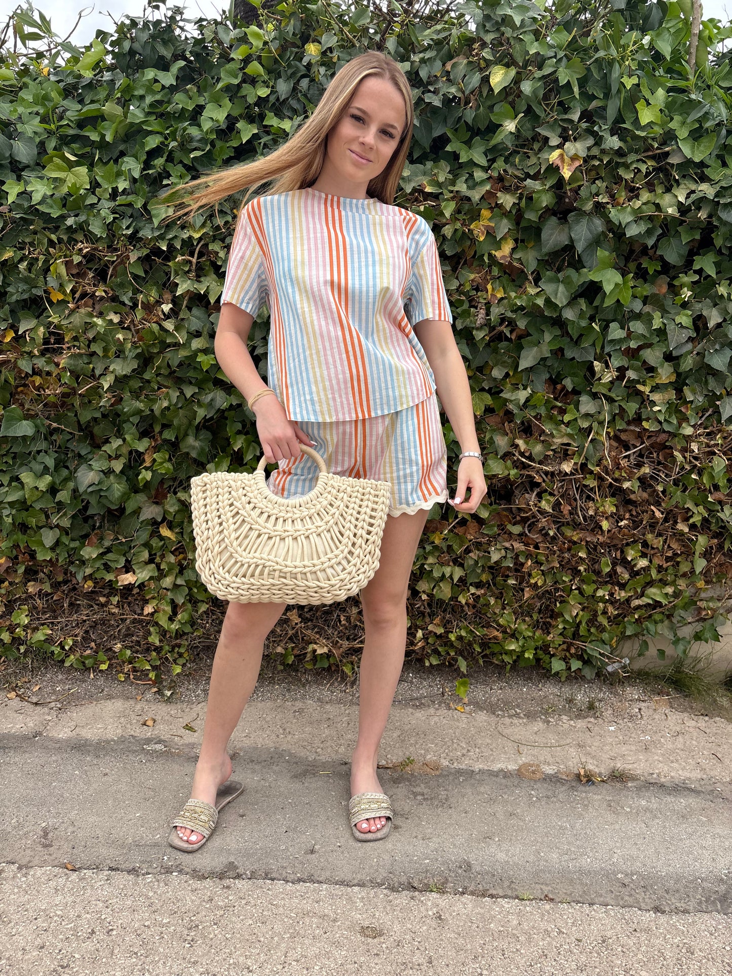 Stripes and waves shorts