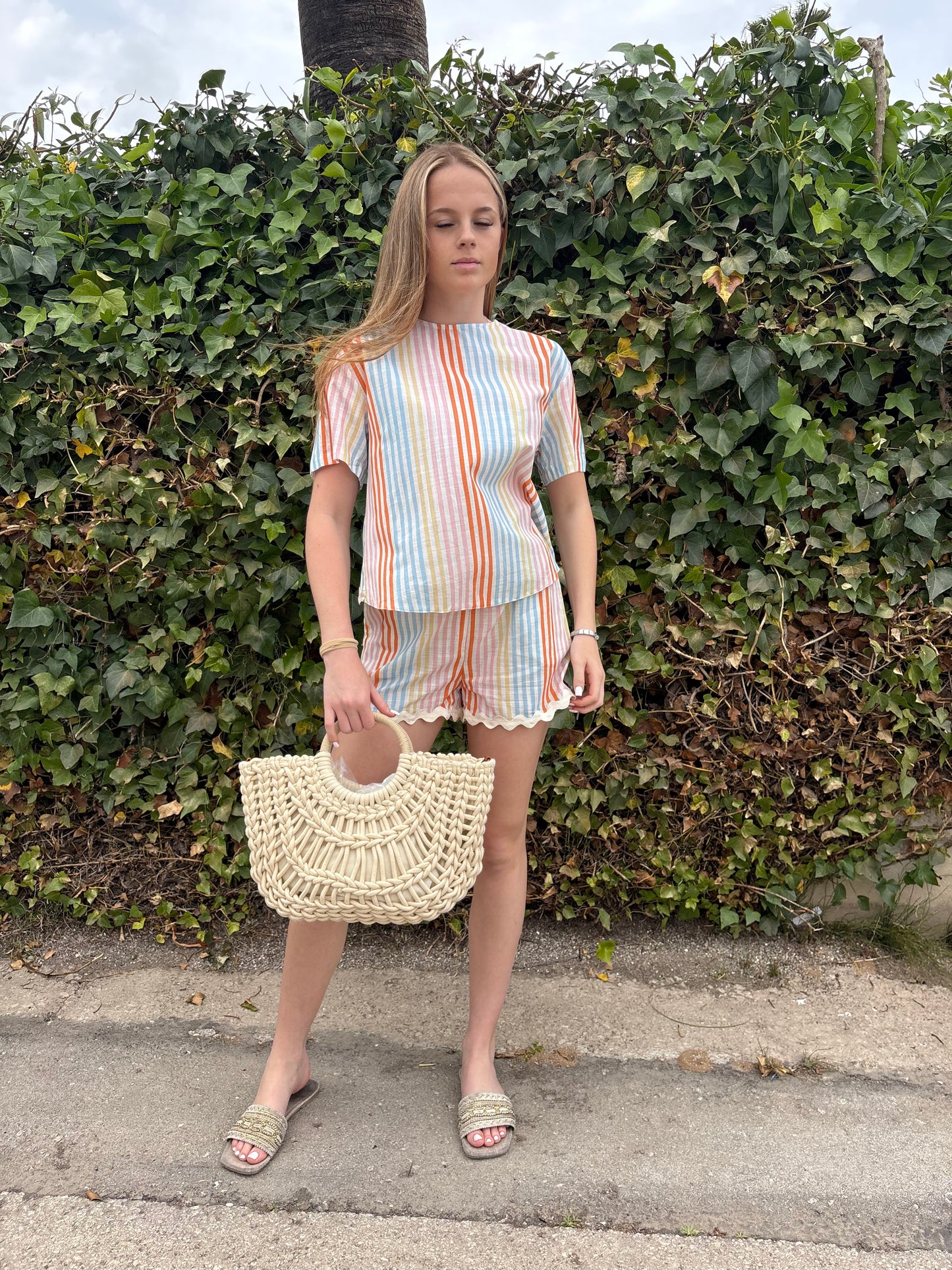 Stripes and waves shorts