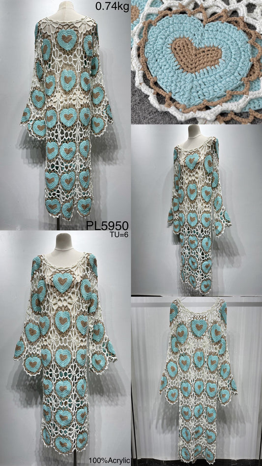 Hearts of crochet dress