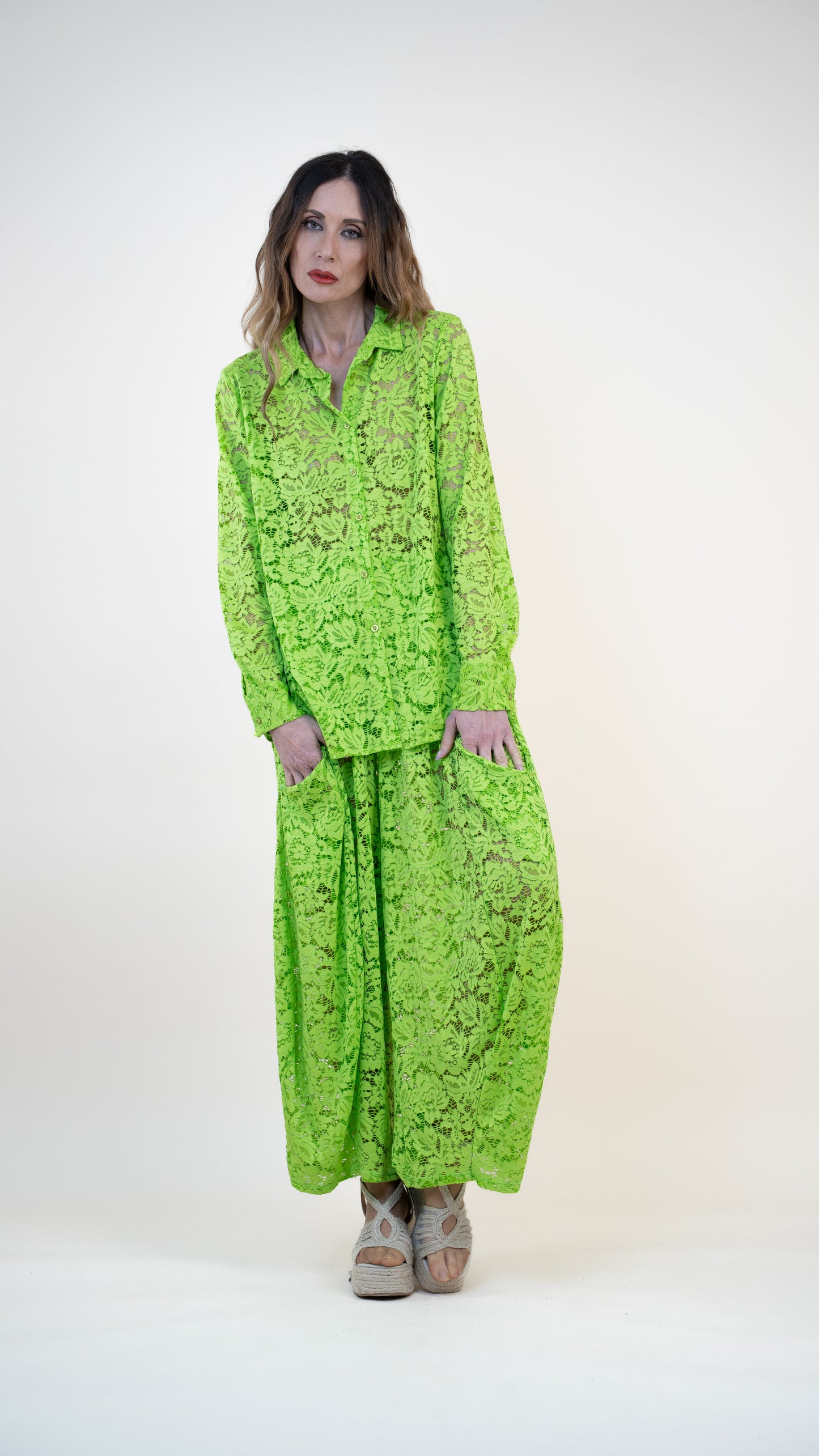 Lace trousers
