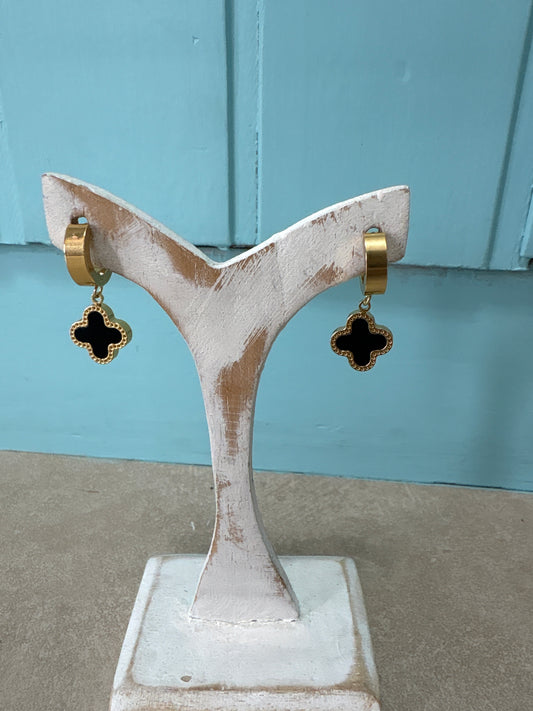 Clover Hoop Earrings