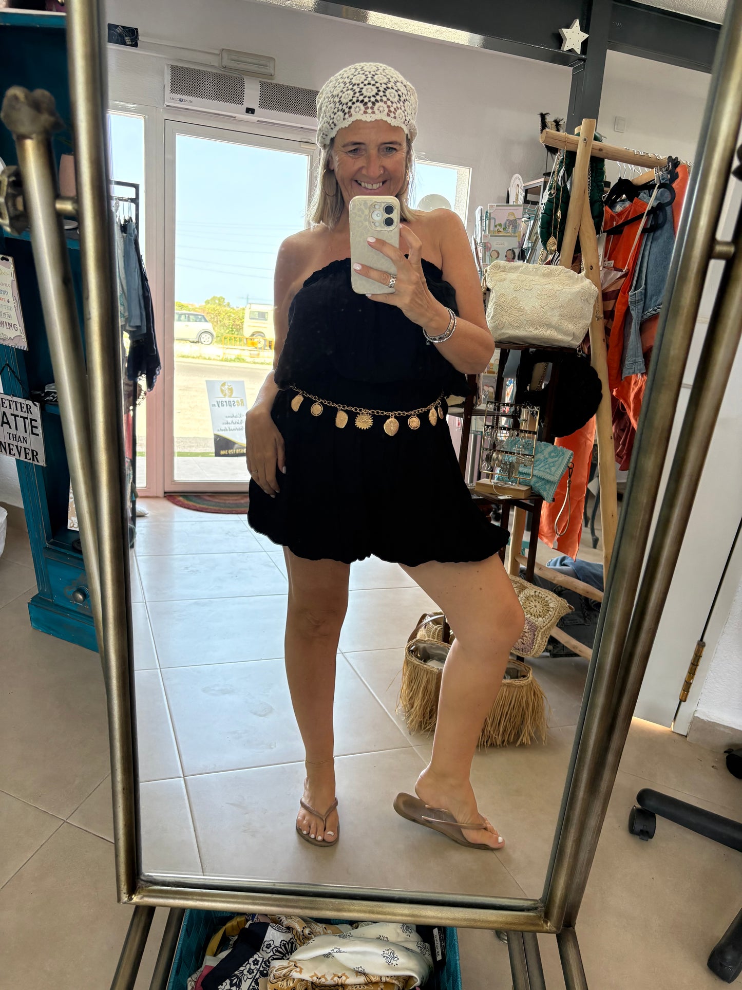 Bandeau Bubble Hem Playsuit