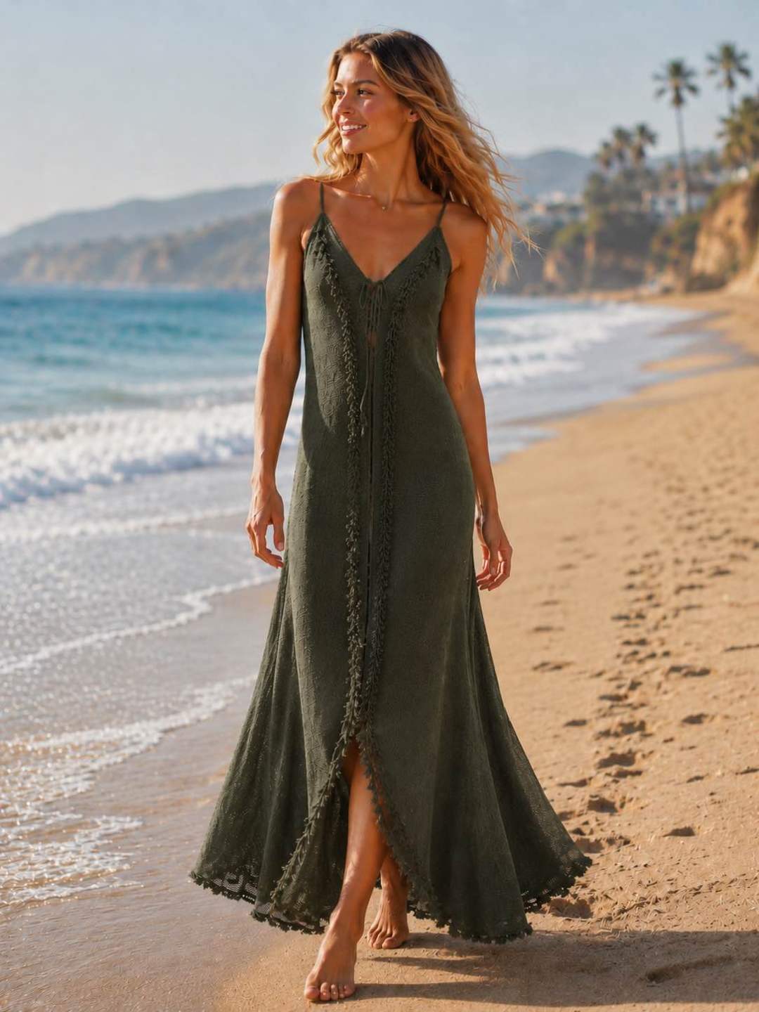 Boho halter dress