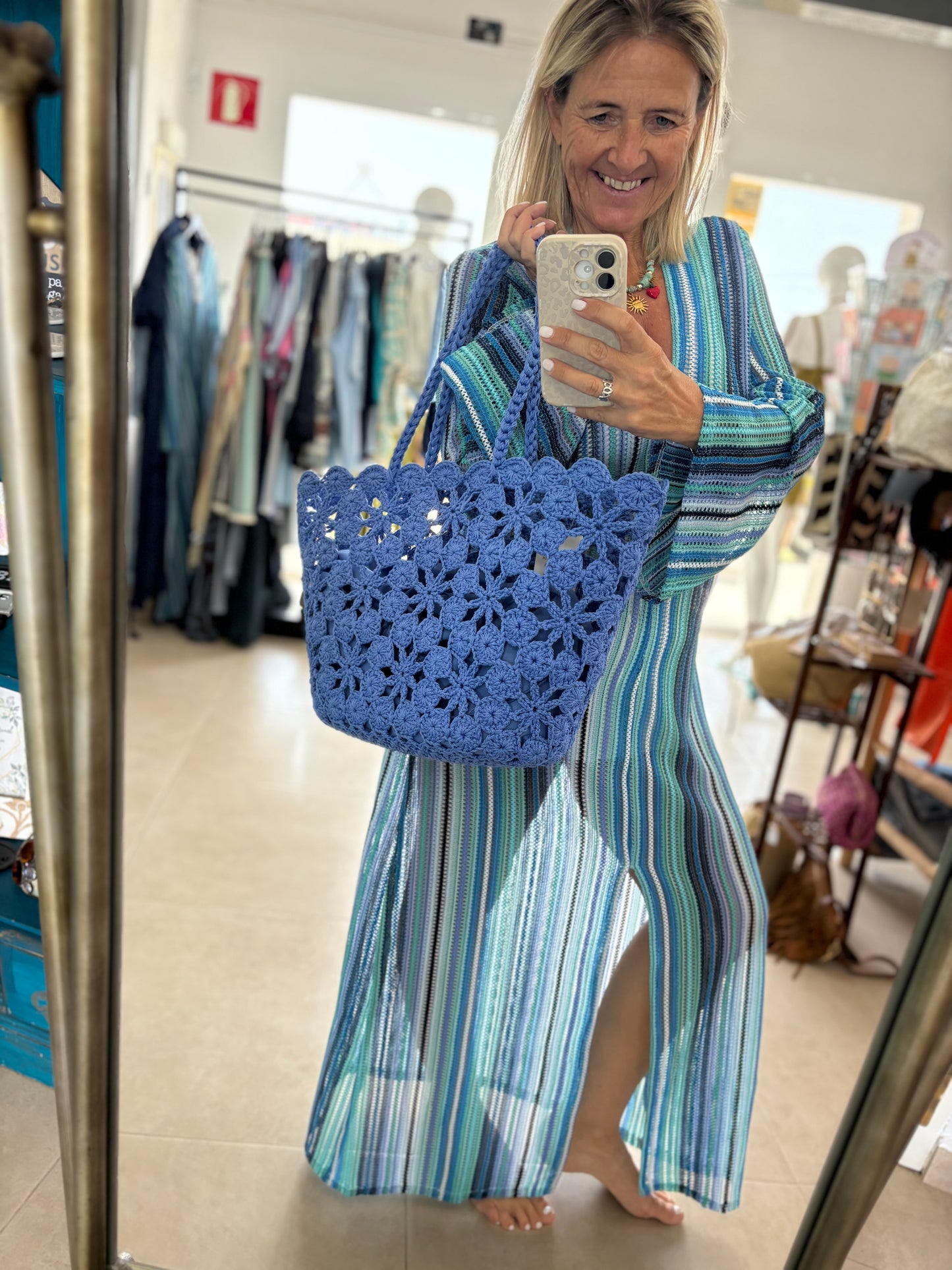 Crochet maxi kaftan
