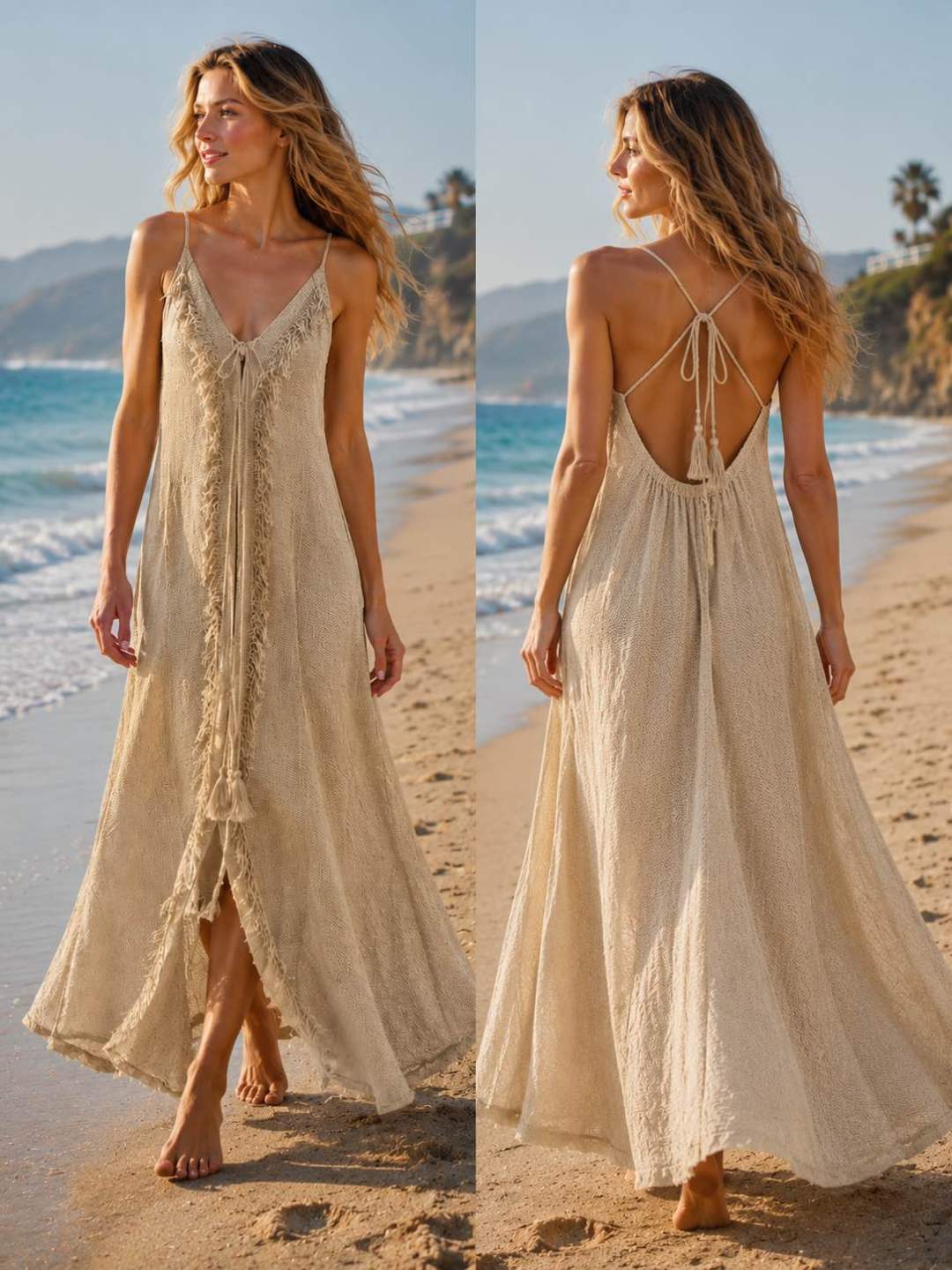 Boho halter dress