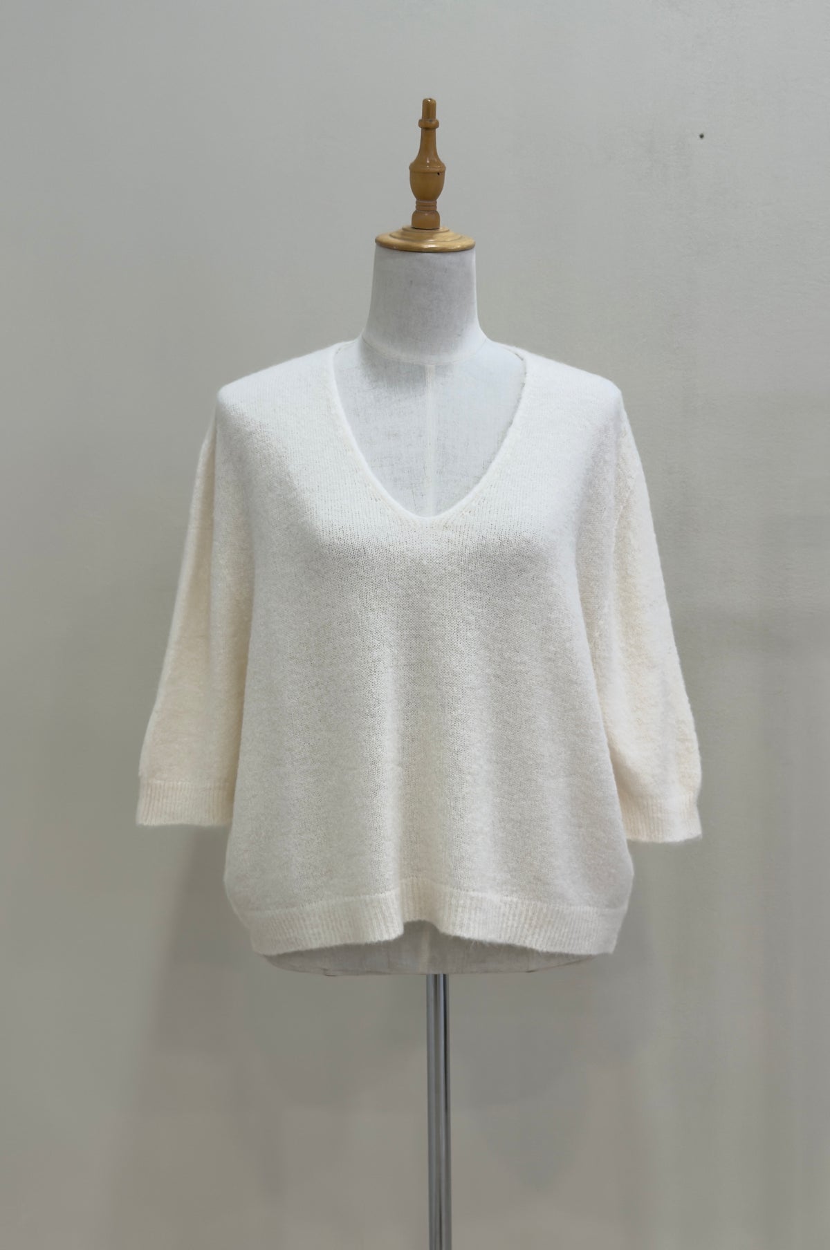 Relaxed V-Neck Knit | Alpaca Blend Jumper