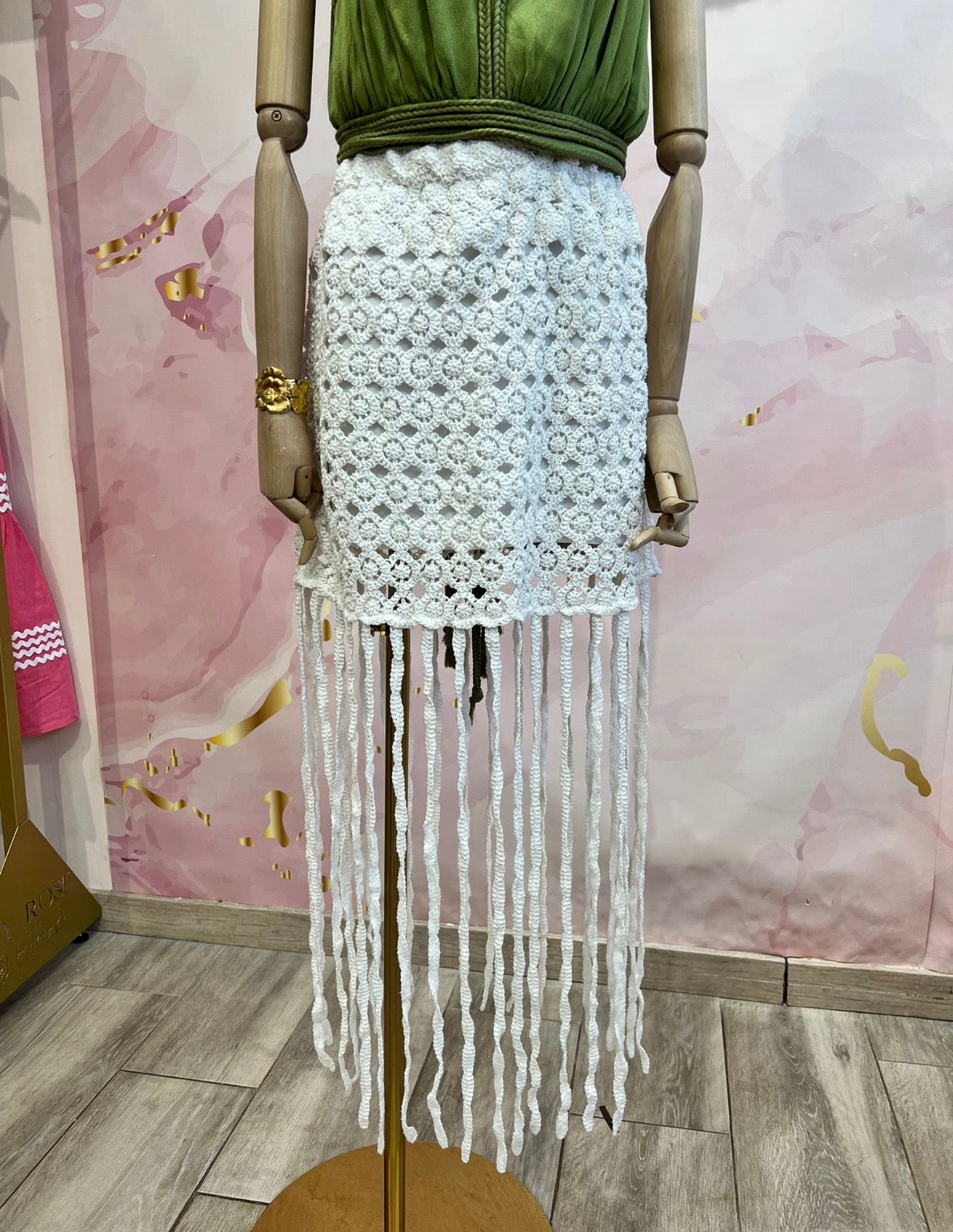 Crochet Fringe Maxi Skirt