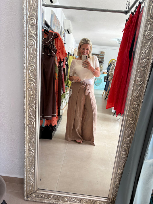 Linen pirate trousers