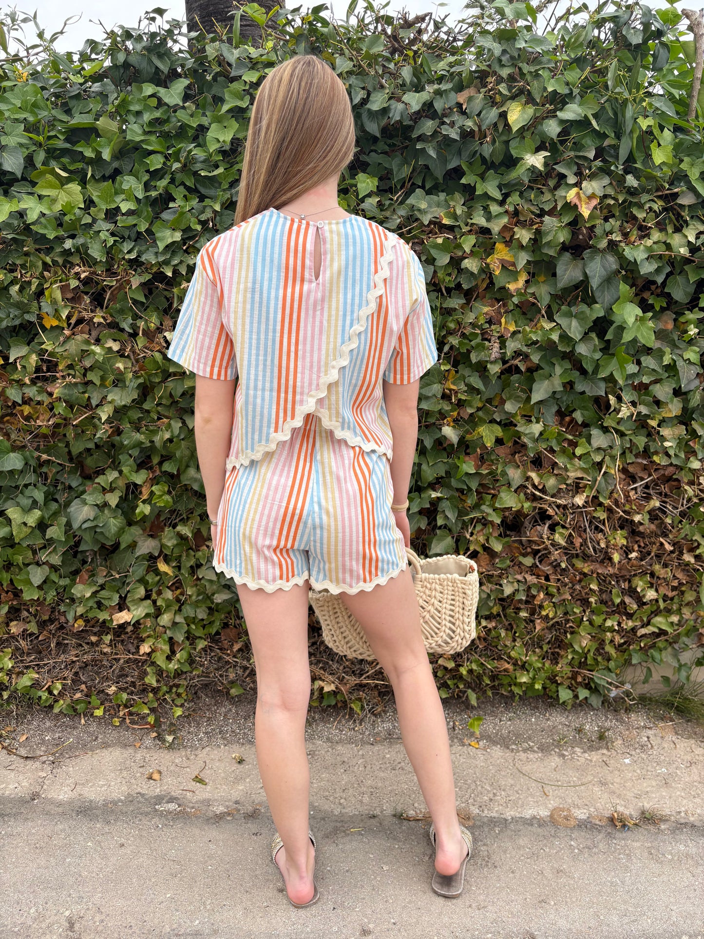Stripes and waves shorts