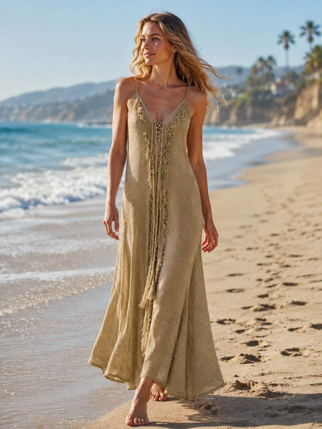 Boho halter dress