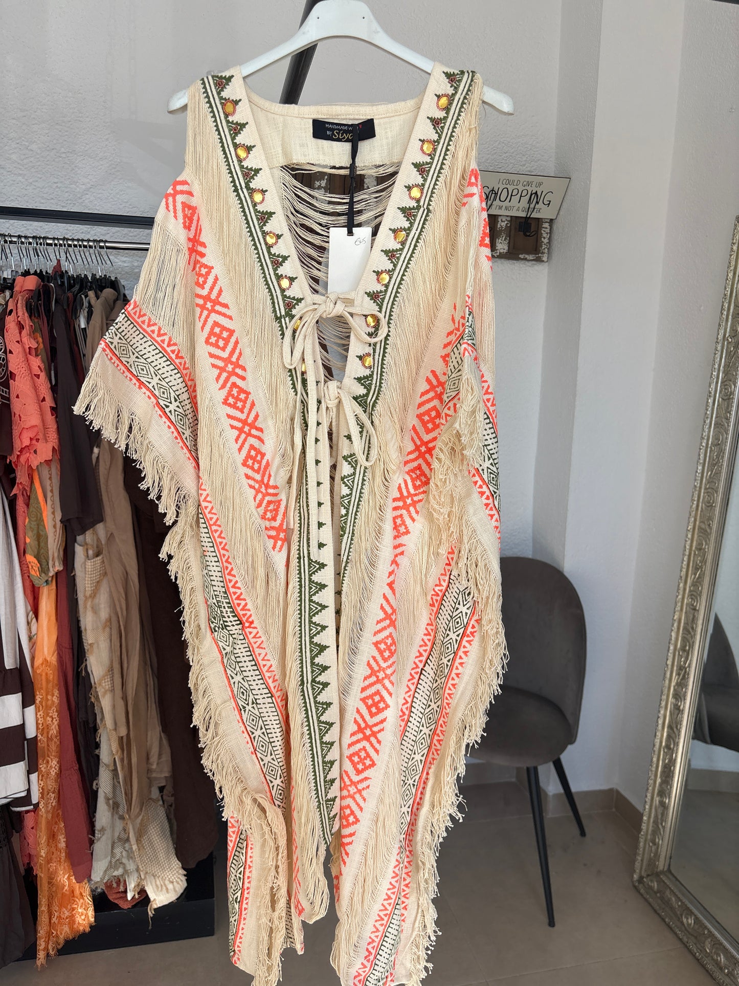Indian cotton tie kimono