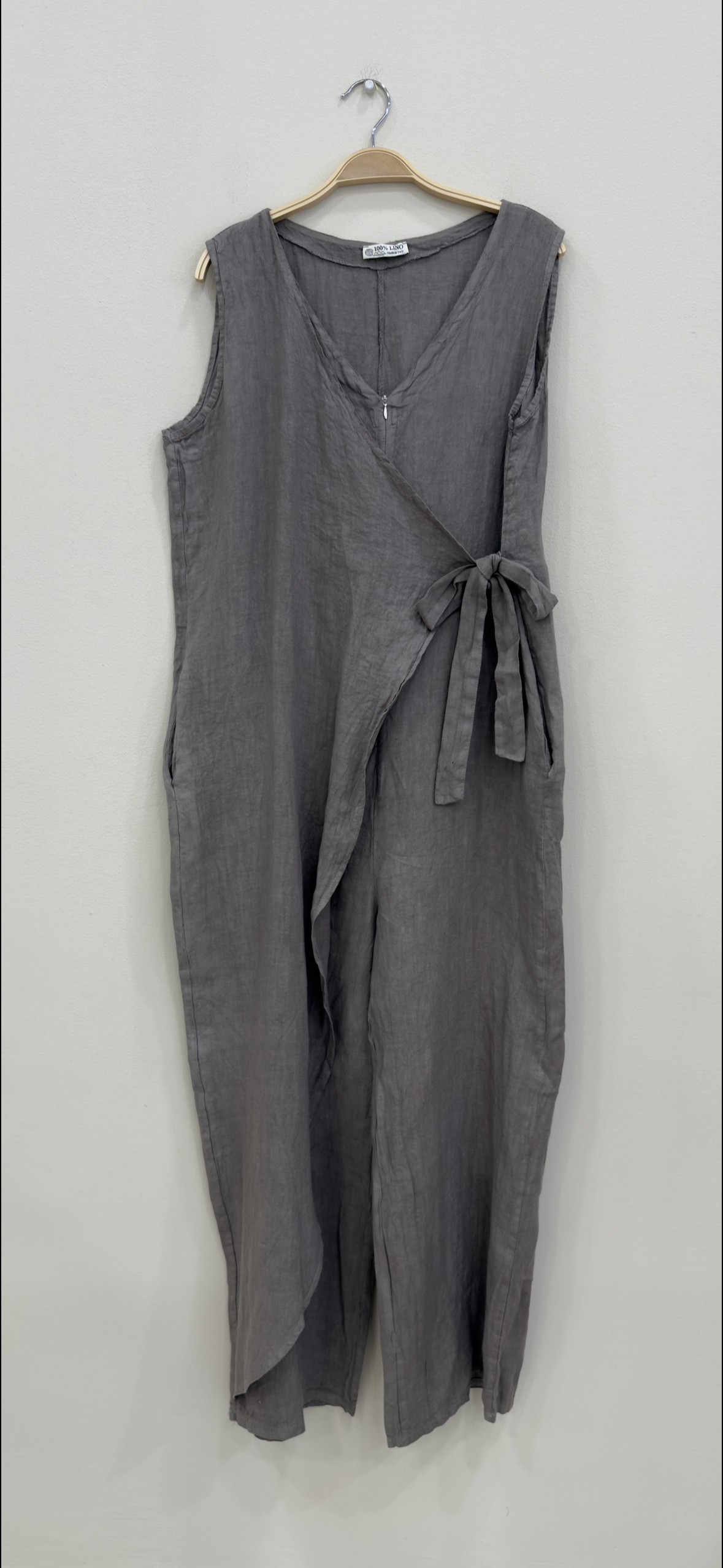Linen cross over mono