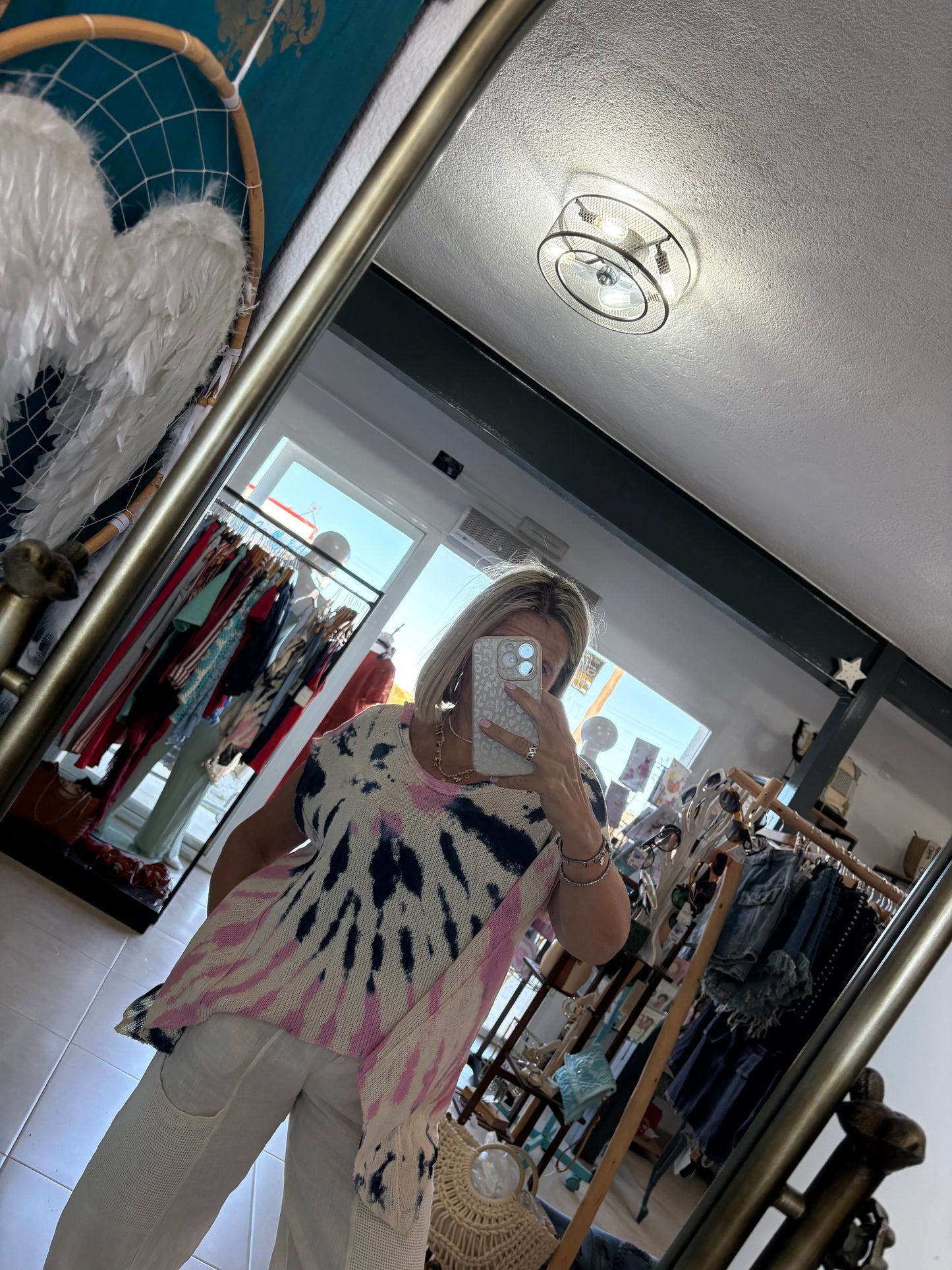 Tye die slouchy top