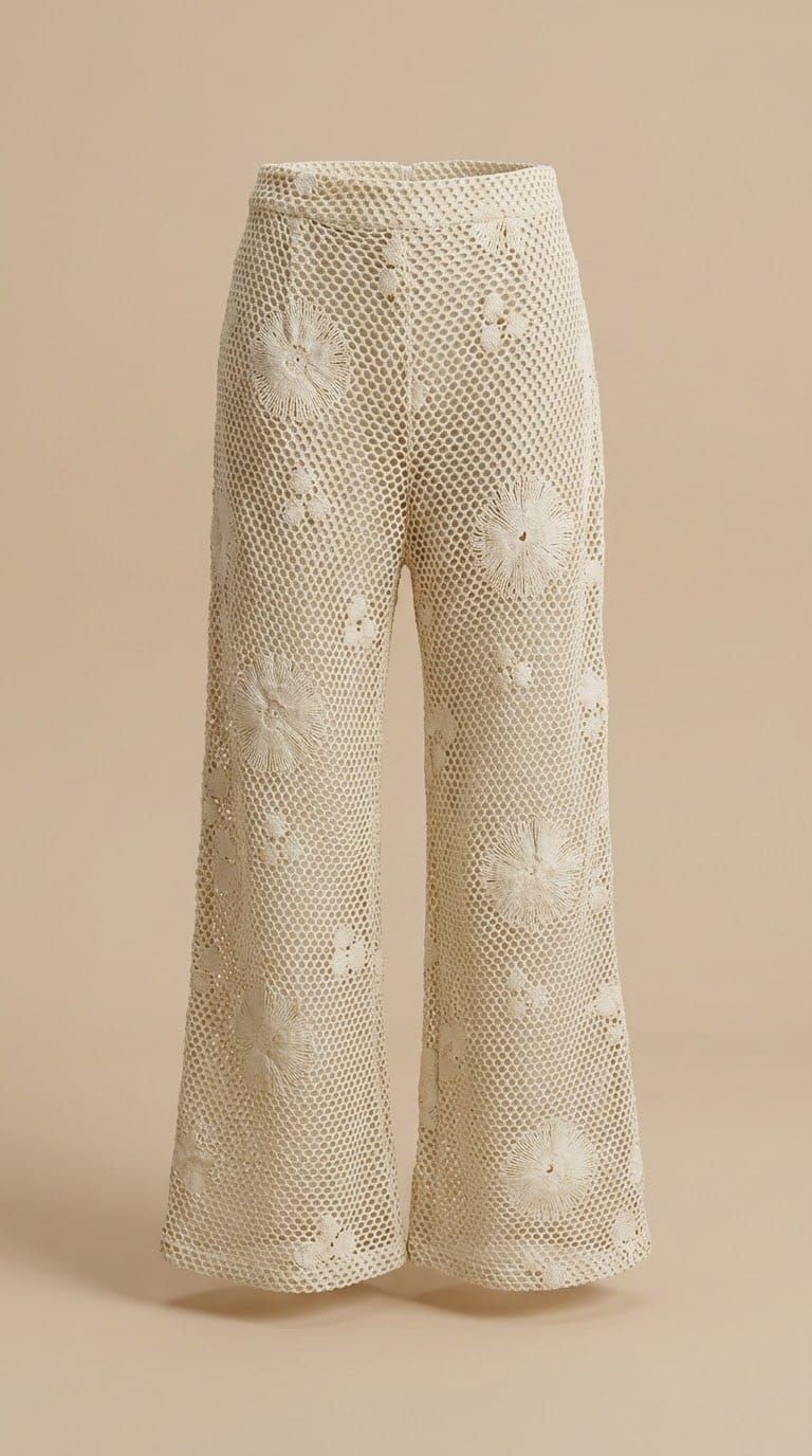 Crochet trousers