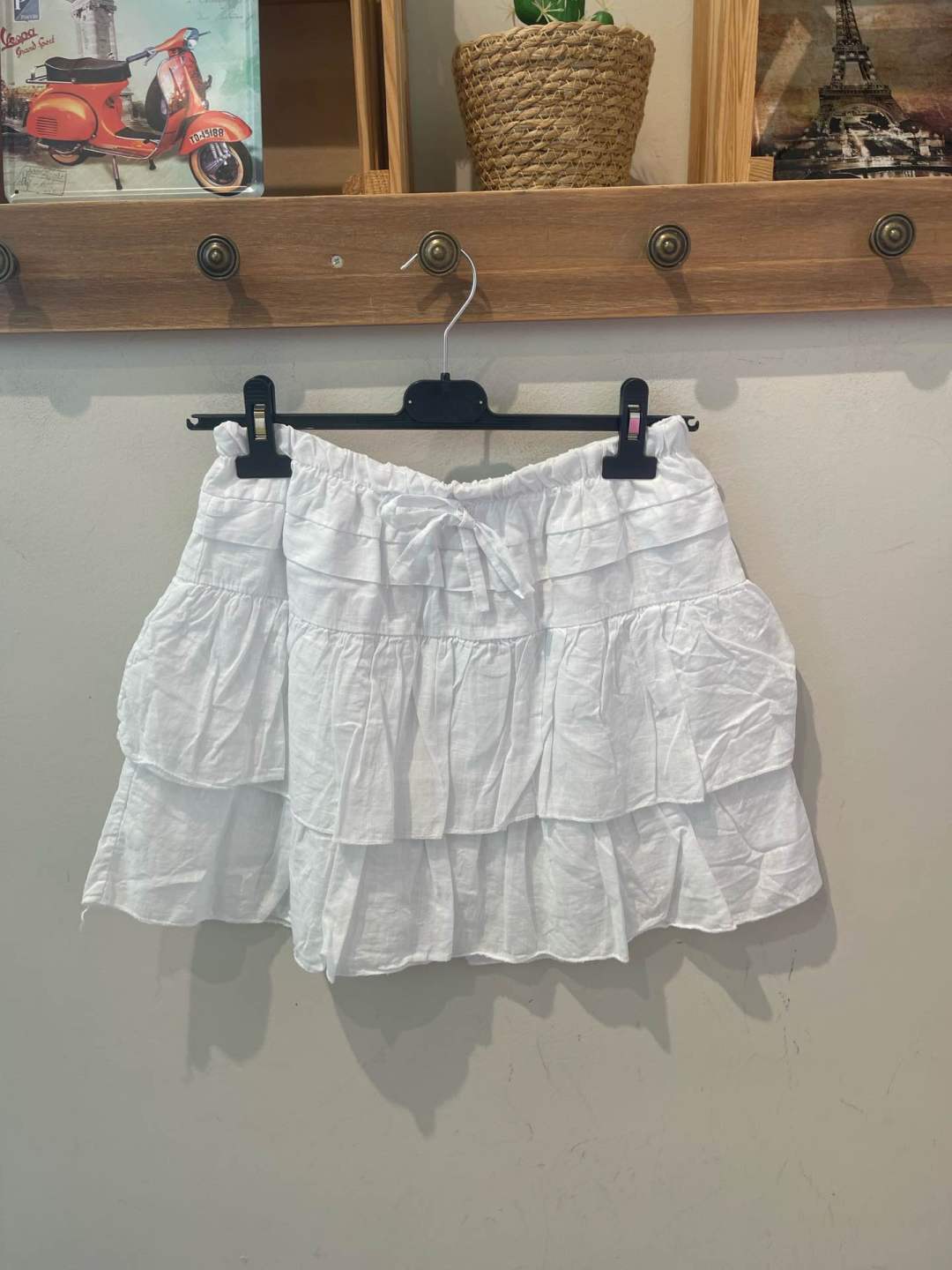 Tiered Cotton Skort