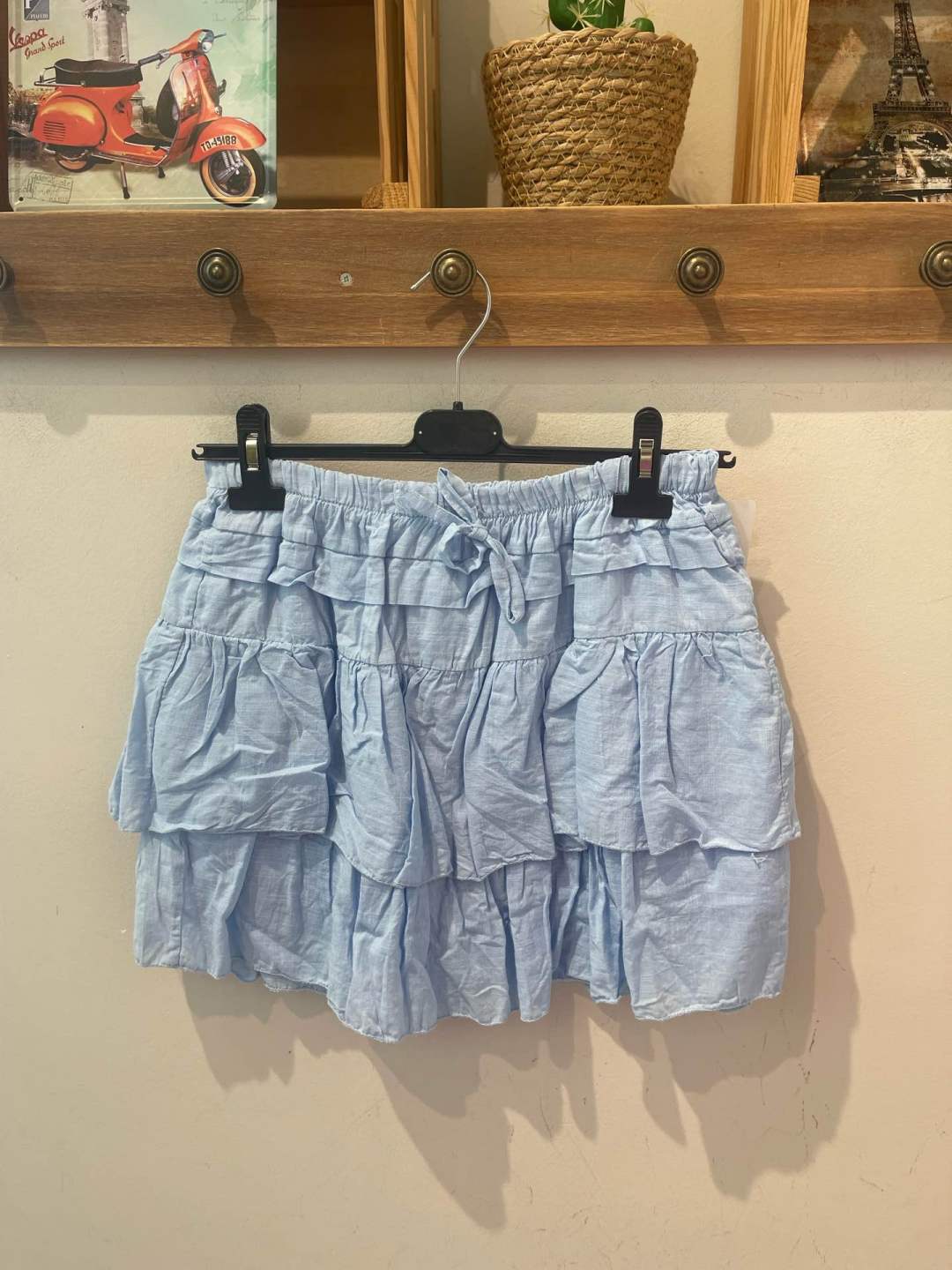 Tiered Cotton Skort