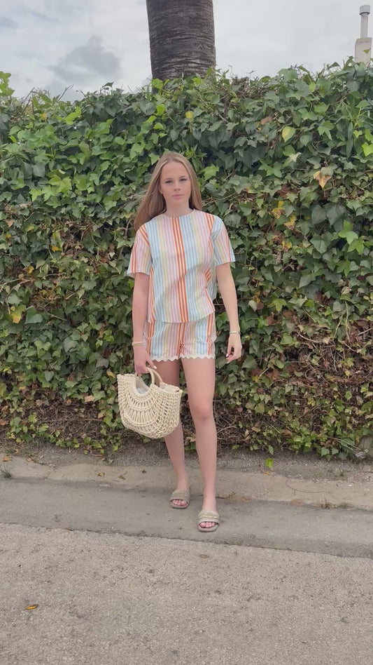 Stripes and waves top