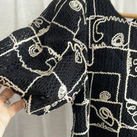 Crochet geometric top